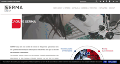 Desktop Screenshot of groupe-serma-technologies.com