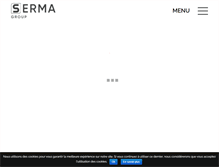 Tablet Screenshot of groupe-serma-technologies.com